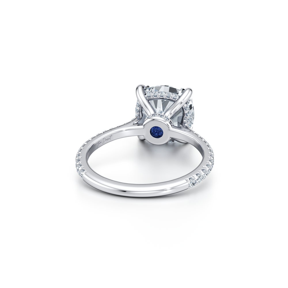 Chelsea Cushion Solitaire Lab Diamond Engagement Ring image 3