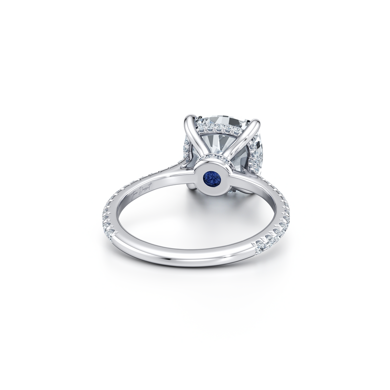 Chelsea Cushion Solitaire Lab Diamond Engagement Ring image 3