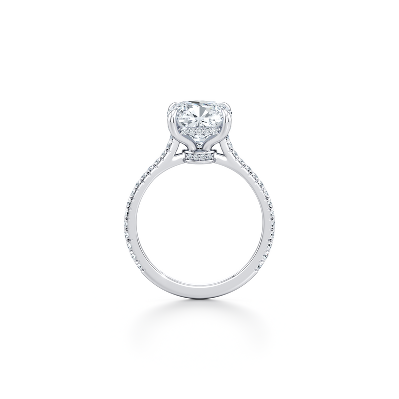 Chelsea Cushion Solitaire Lab Diamond Engagement Ring image 4