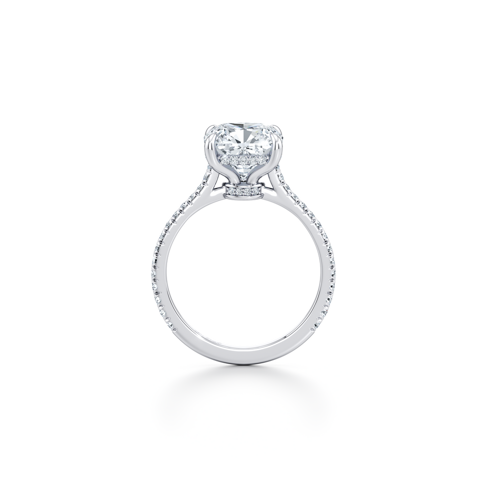 Chelsea Cushion Solitaire Lab Diamond Engagement Ring image 4