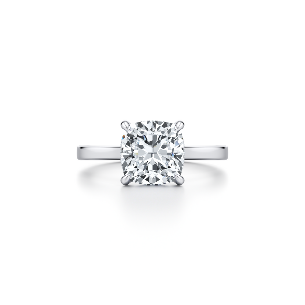 Chelsea Cushion Solitaire Lab Diamond Engagement Ring image 1