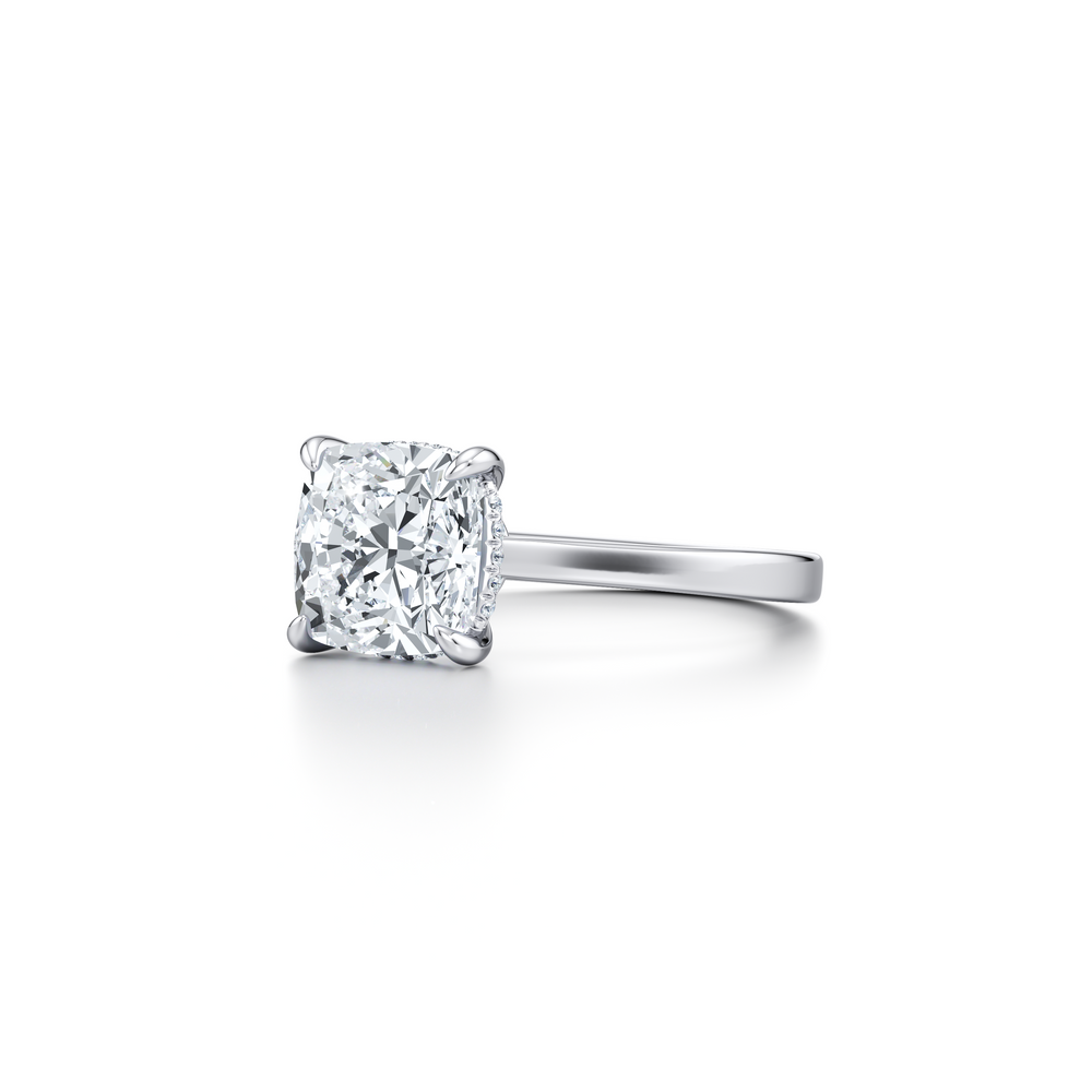Chelsea Cushion Solitaire Lab Diamond Engagement Ring image 2