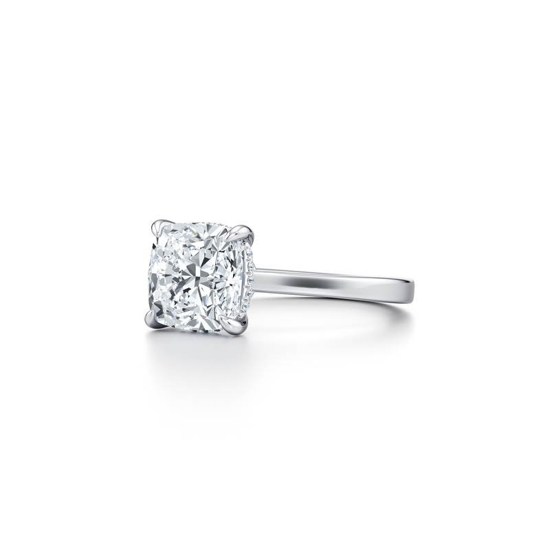 Chelsea Cushion Solitaire Lab Diamond Engagement Ring image 2