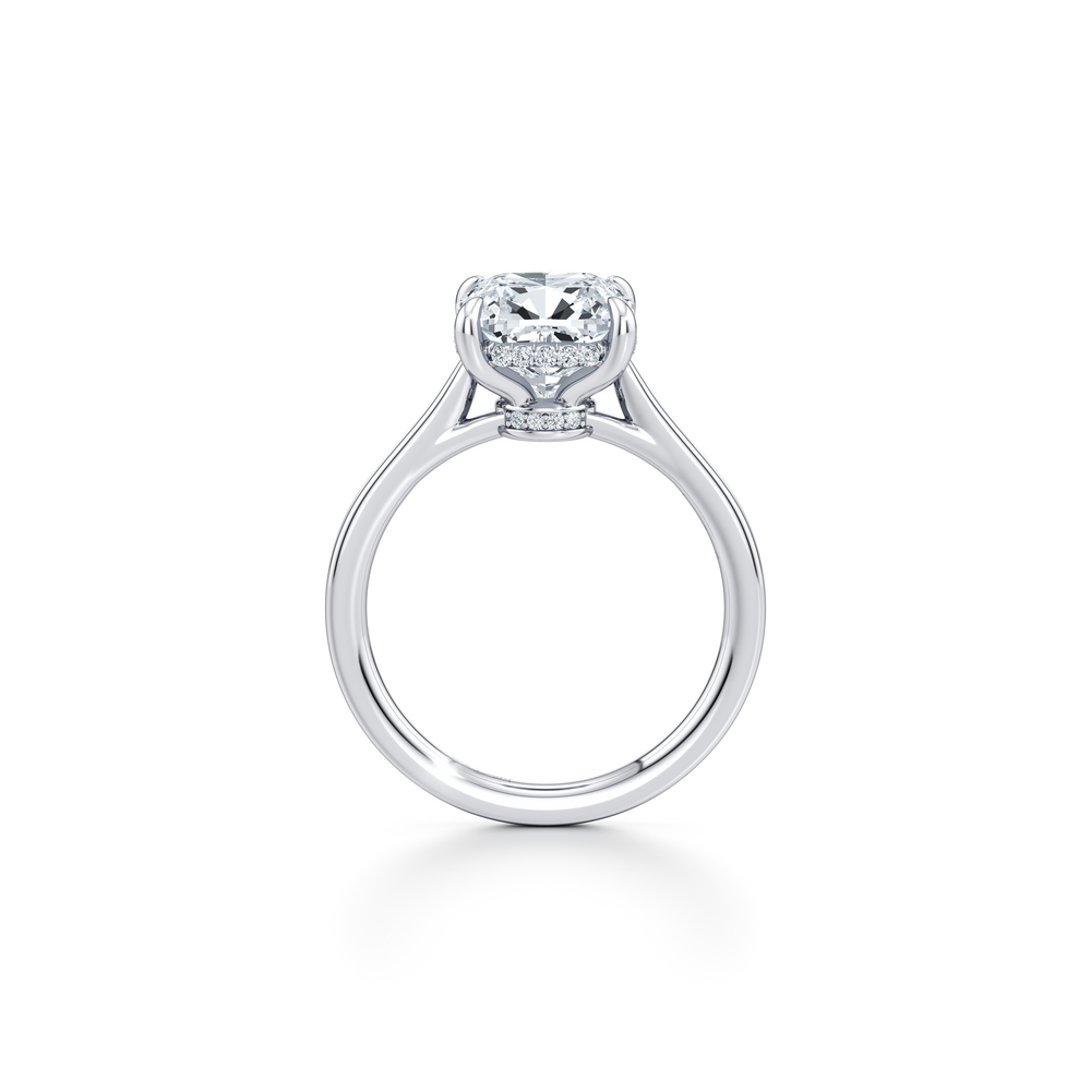 Chelsea Cushion Solitaire Lab Diamond Engagement Ring image 4