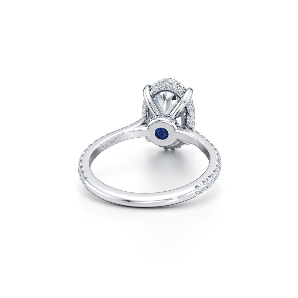 Chelsea Oval Solitaire Lab Diamond Engagement Ring image 3