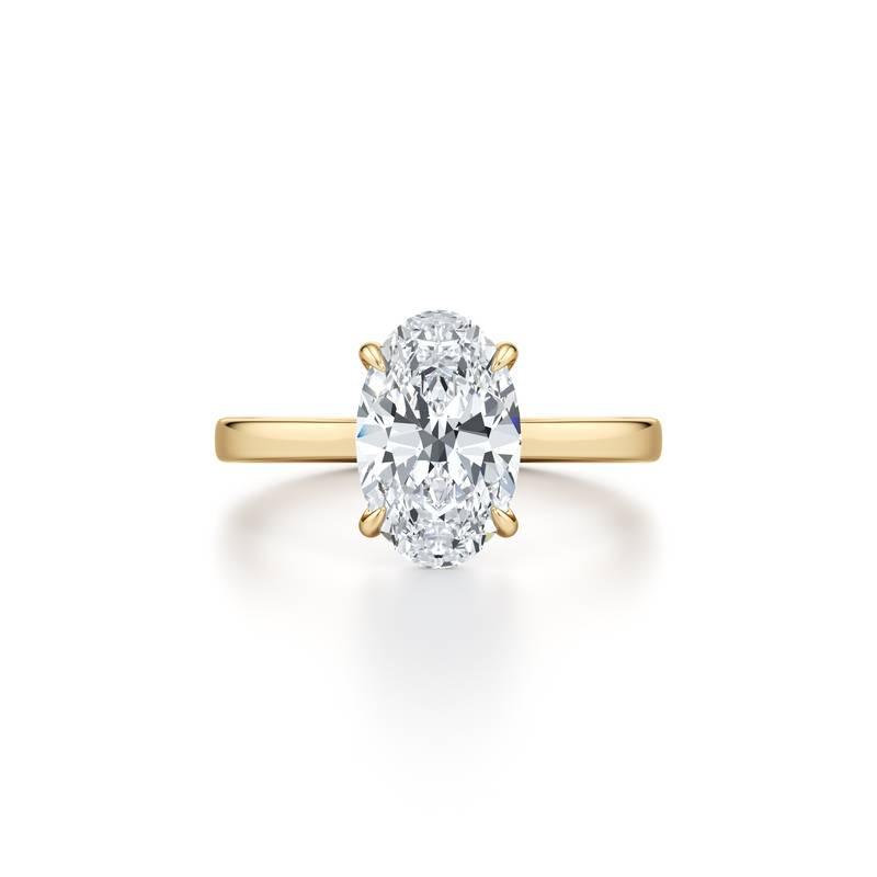Chelsea Oval Cut Solitaire Lab Diamond Engagement Ring image 1