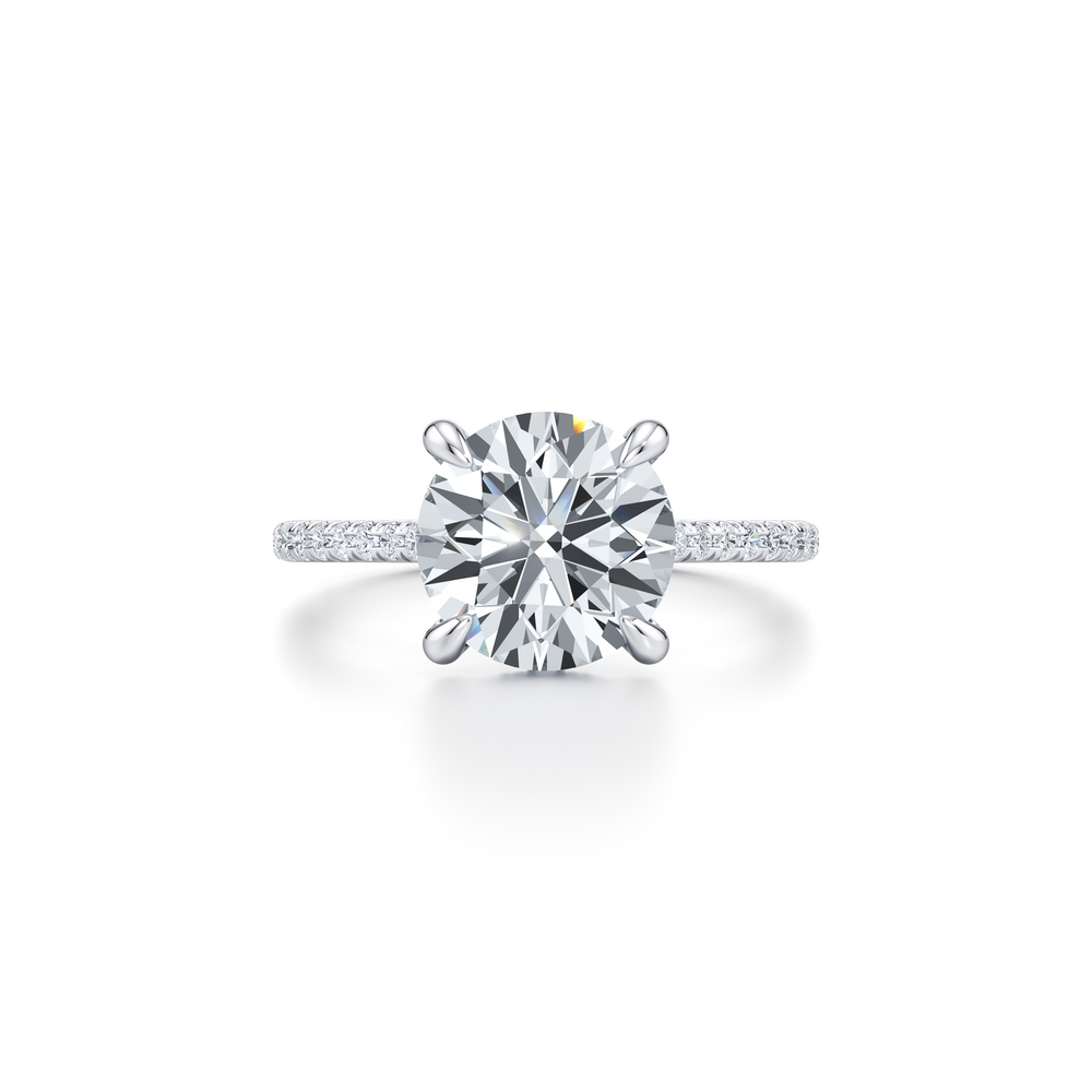 Chelsea Round Solitaire Lab Diamond Engagement Ring image 1