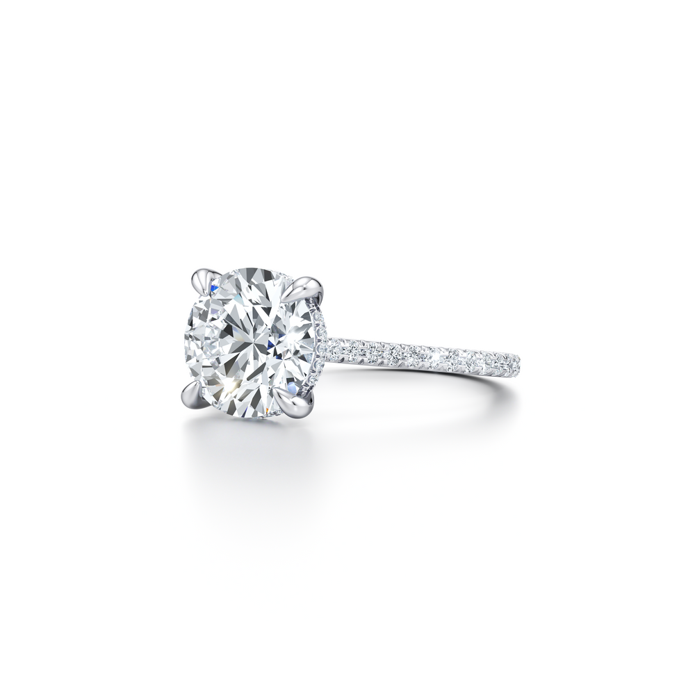 Chelsea Round Solitaire Lab Diamond Engagement Ring image 2
