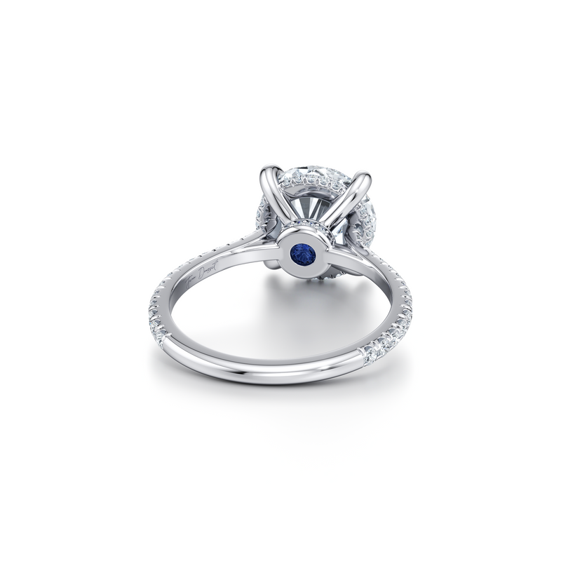 Chelsea Round Solitaire Lab Diamond Engagement Ring image 3