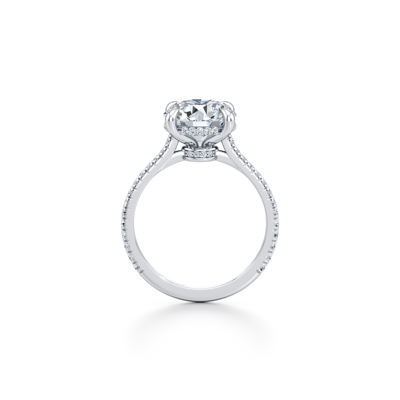 Chelsea Round Solitaire Lab Diamond Engagement Ring image 4