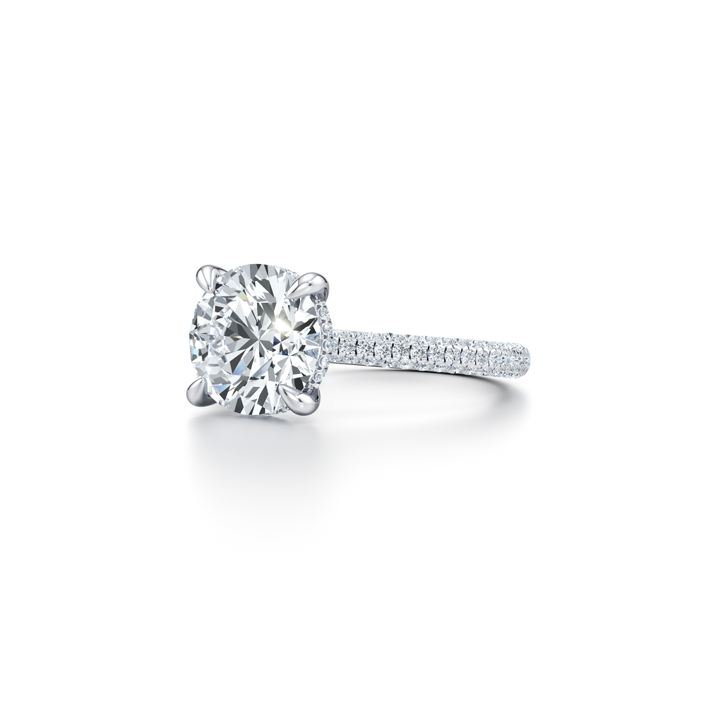Chelsea Round Cut Solitaire Lab Diamond Engagement Ring image 2