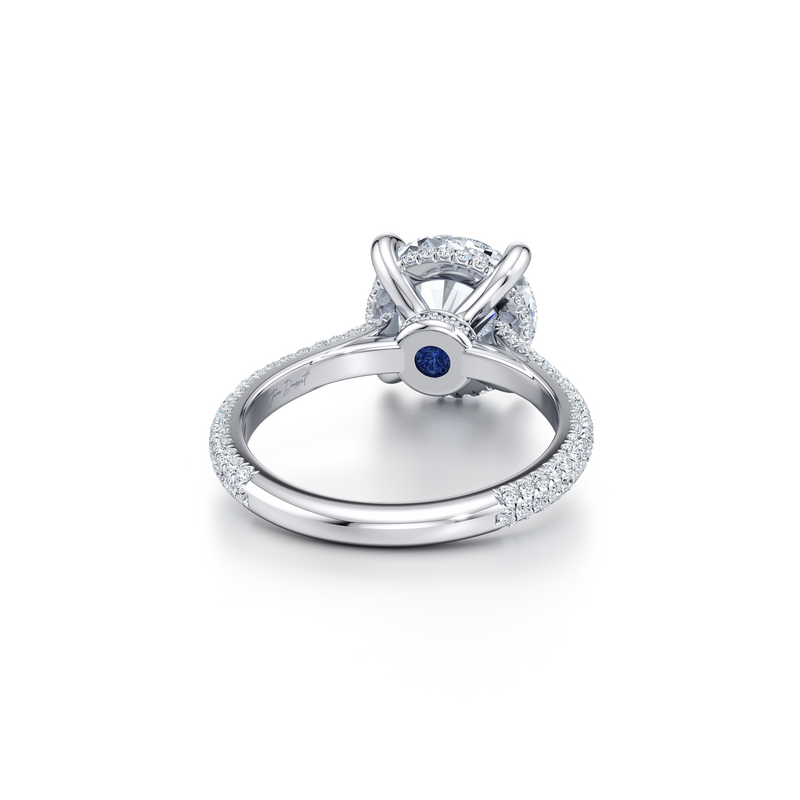 Chelsea Round Cut Lab Diamond Engagement Ring image 3