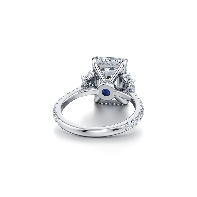 Chelsea Half-Moon Three Stone Lab Diamond Engagement Ring image 63