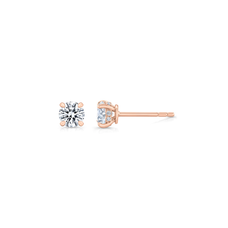 Chelsea Lab Diamond Round Brilliant Studs image 11