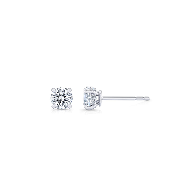 Chelsea Lab Diamond Round Brilliant Studs image 6
