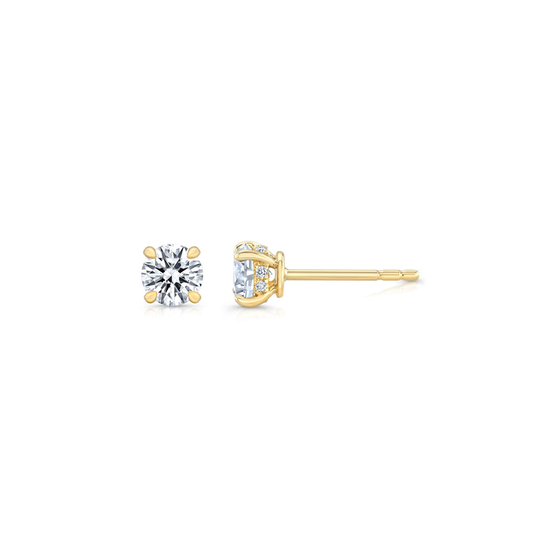 Chelsea Lab Diamond Round Brilliant Studs image 8