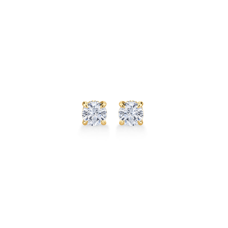 Chelsea Lab Diamond Round Brilliant Studs image 2