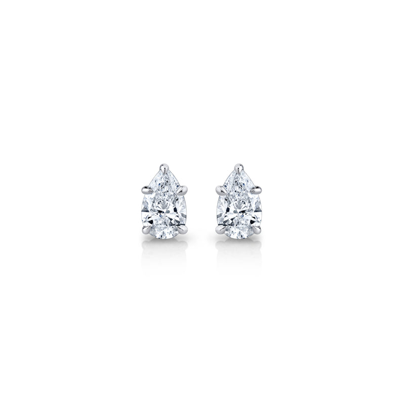 Chelsea Lab Diamond Pear Studs image 1