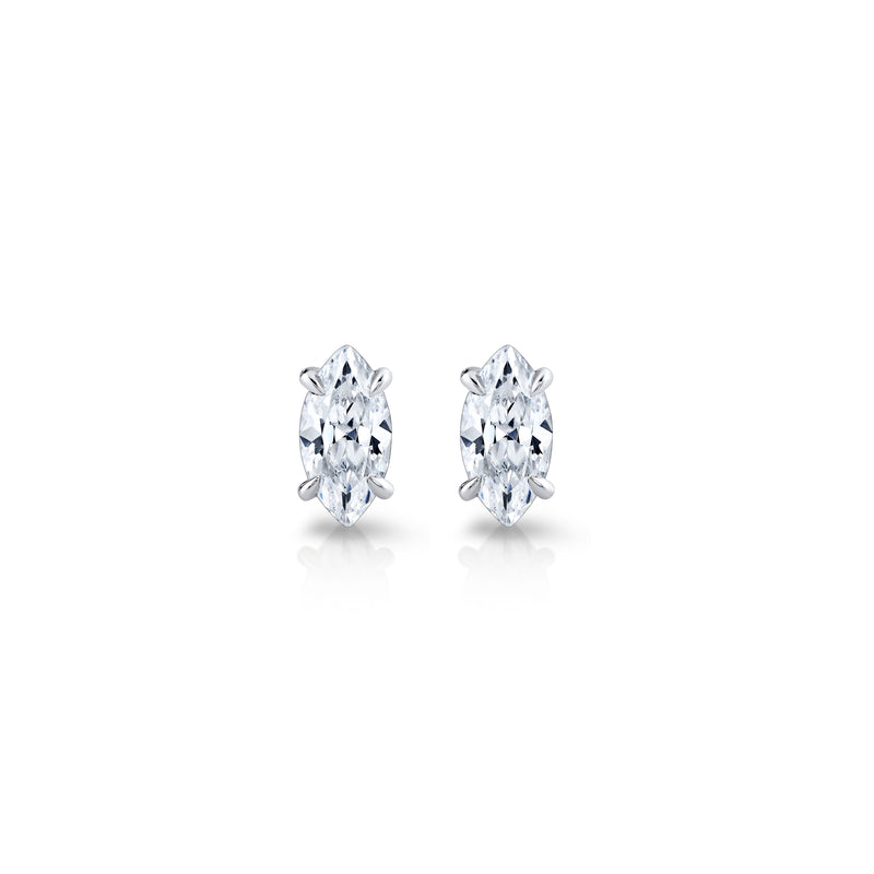Chelsea Lab Diamond Marquise Studs image 1