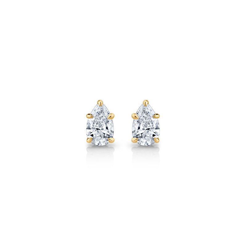 Chelsea Lab Diamond Pear Studs image 4