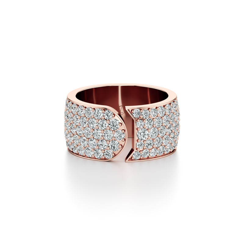 Dousset Quarter Round Pavé Wrap Ring image 8