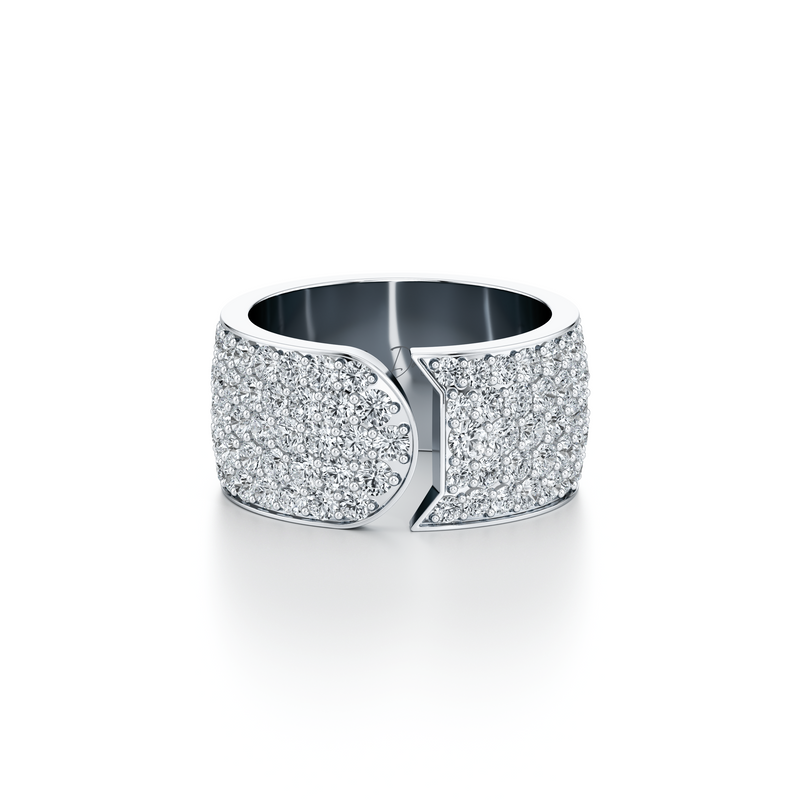 Dousset Quarter Round Pavé Wrap Ring image 6