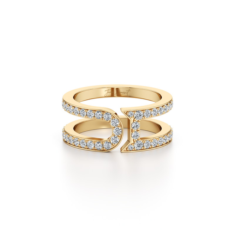 Dousset Open Wrap Pavé Ring image 7