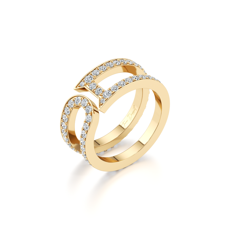 Dousset Open Wrap Pavé Ring image 2