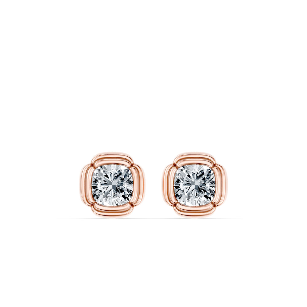 Dorée Lab Diamond Cushion Studs image 7