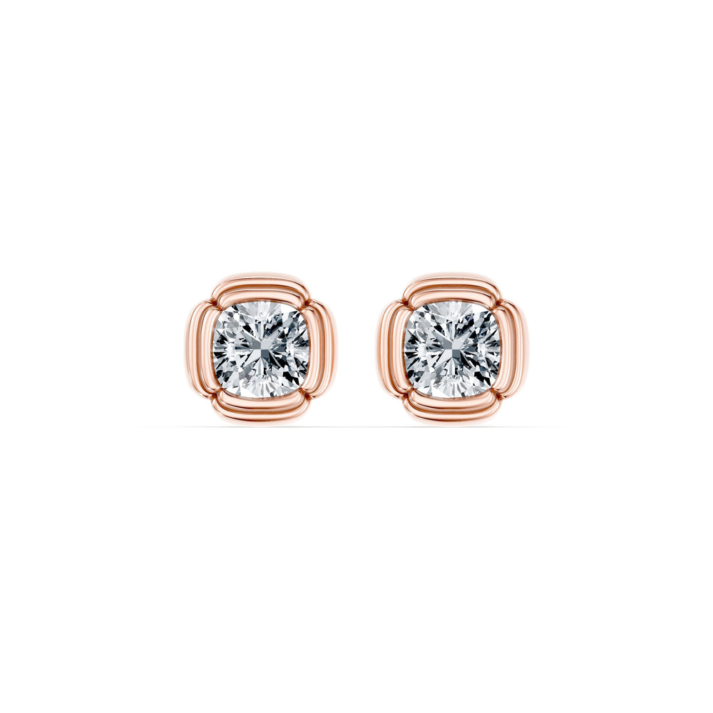 Dorée Lab Diamond Cushion Studs image 7
