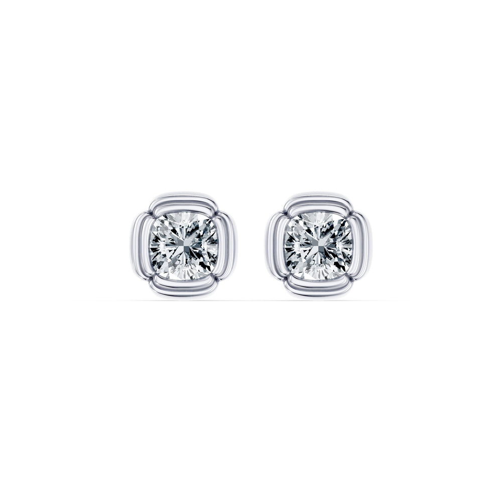 Dorée Lab Diamond Cushion Studs image 10