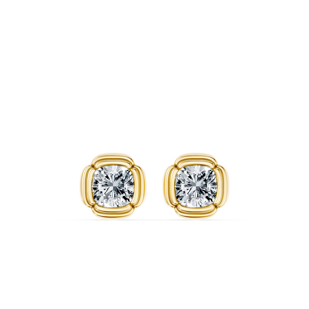 Dorée Lab Diamond Cushion Studs image 4
