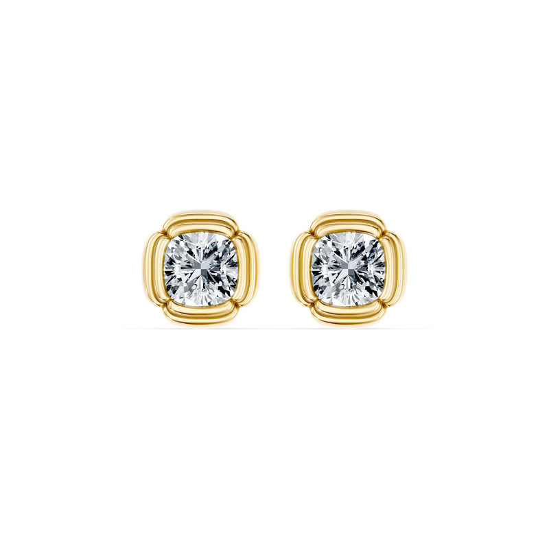 Dorée Lab Diamond Cushion Studs image 4
