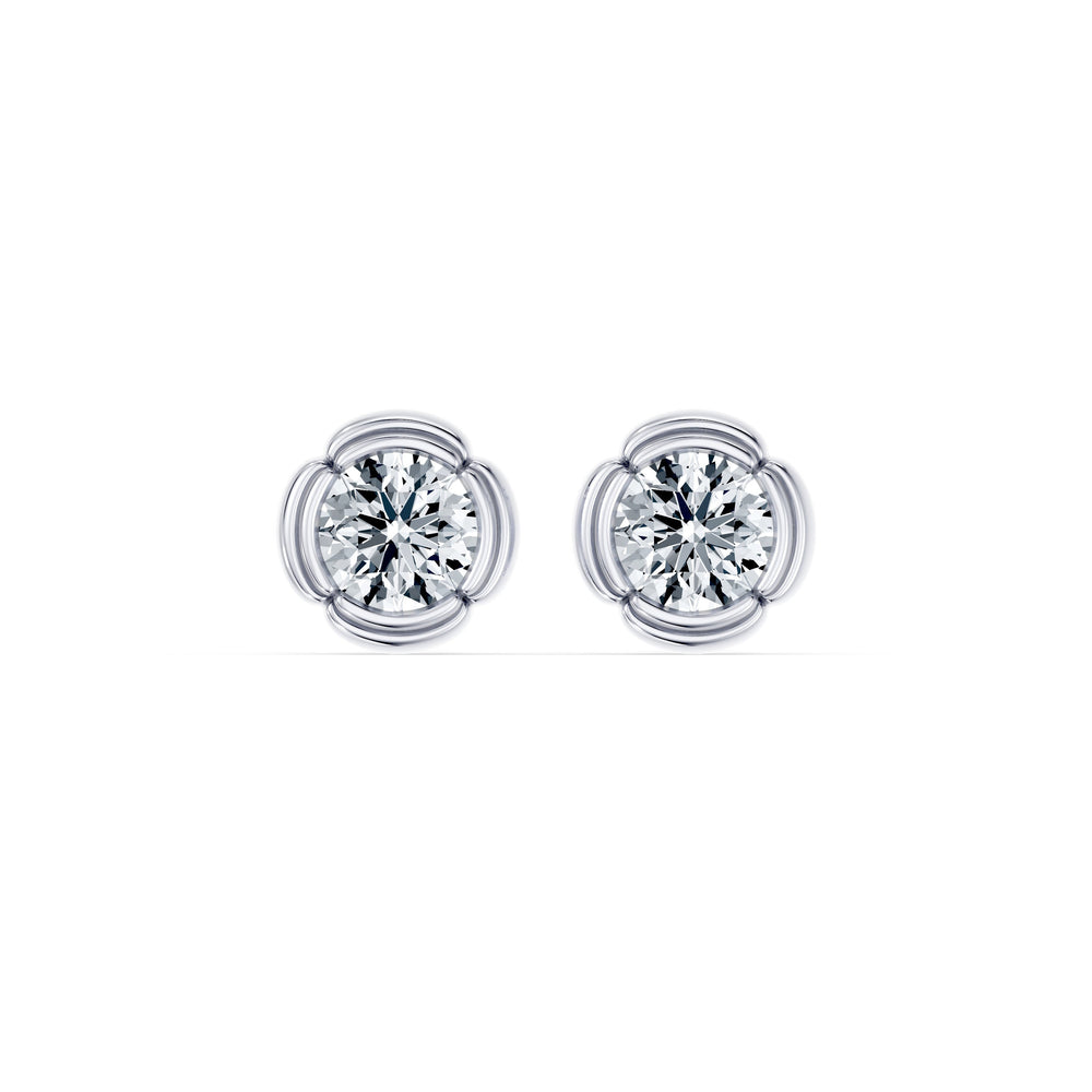Dorée Lab Diamond Round Brilliant Studs image 10