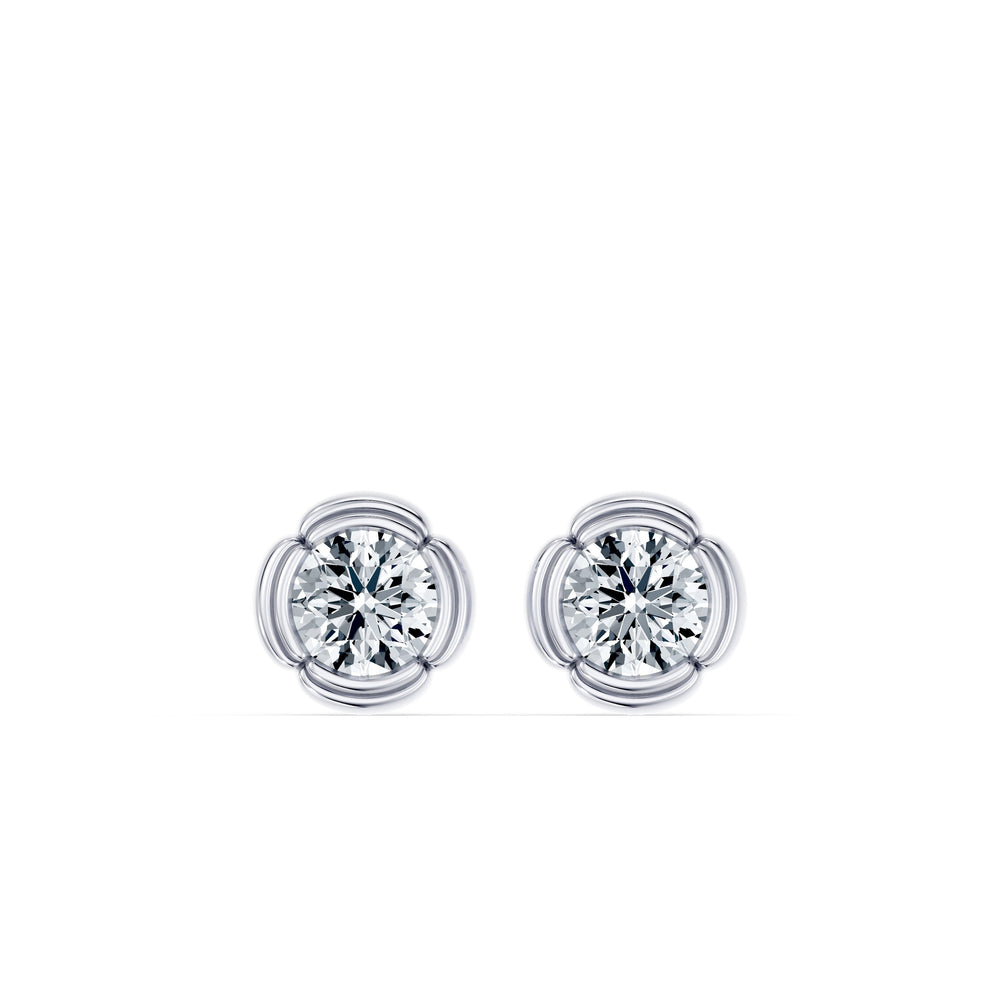Dorée Lab Diamond Round Brilliant Studs image 10