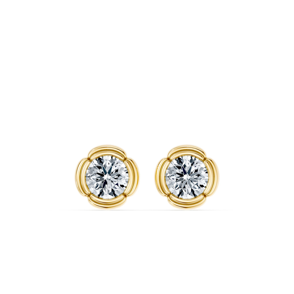 Dorée Lab Diamond Round Brilliant Studs image 4