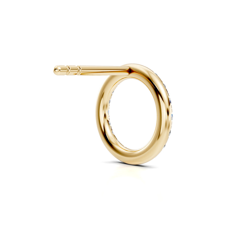 Audrey Front Hoop Lab Diamond Pavé Earrings image 7