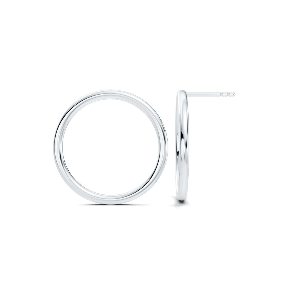 Audrey Front Hoop High Polish Earrings image 46