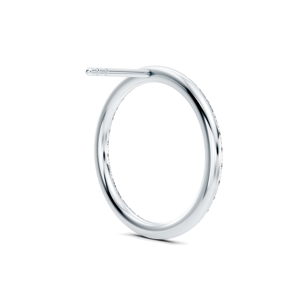 Audrey Front Hoop Lab Diamond Pavé Earrings image 47