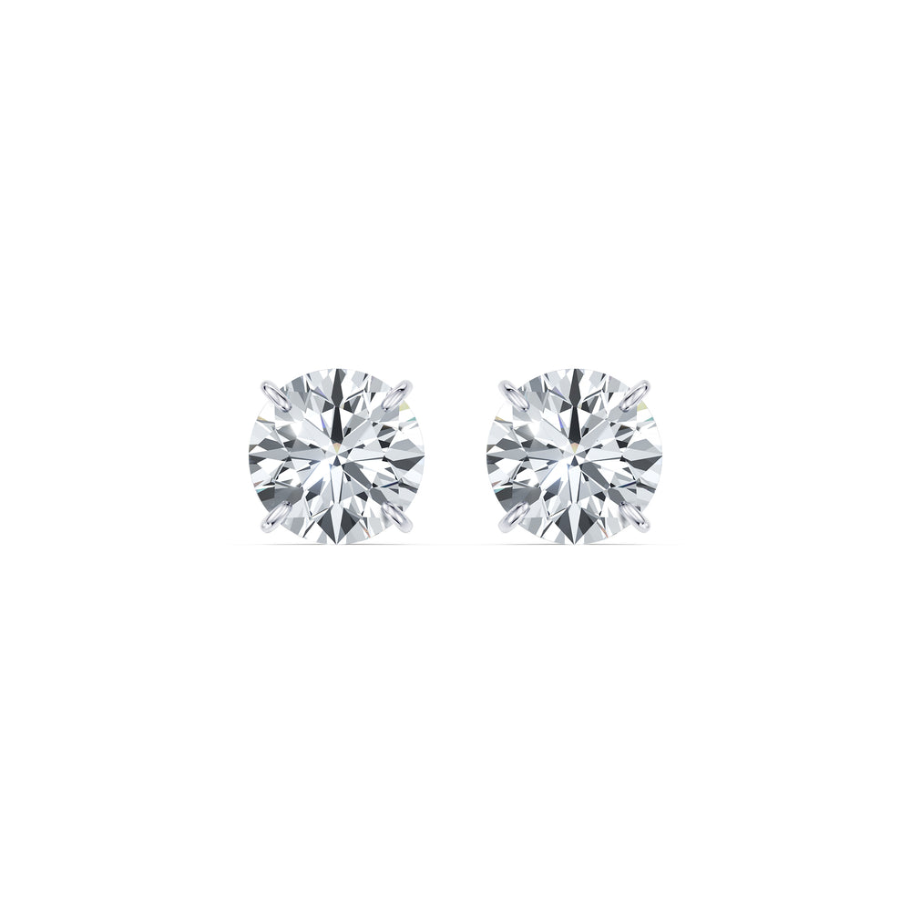 Claire Lab Diamond Round Brilliant Solitaire Studs image 25