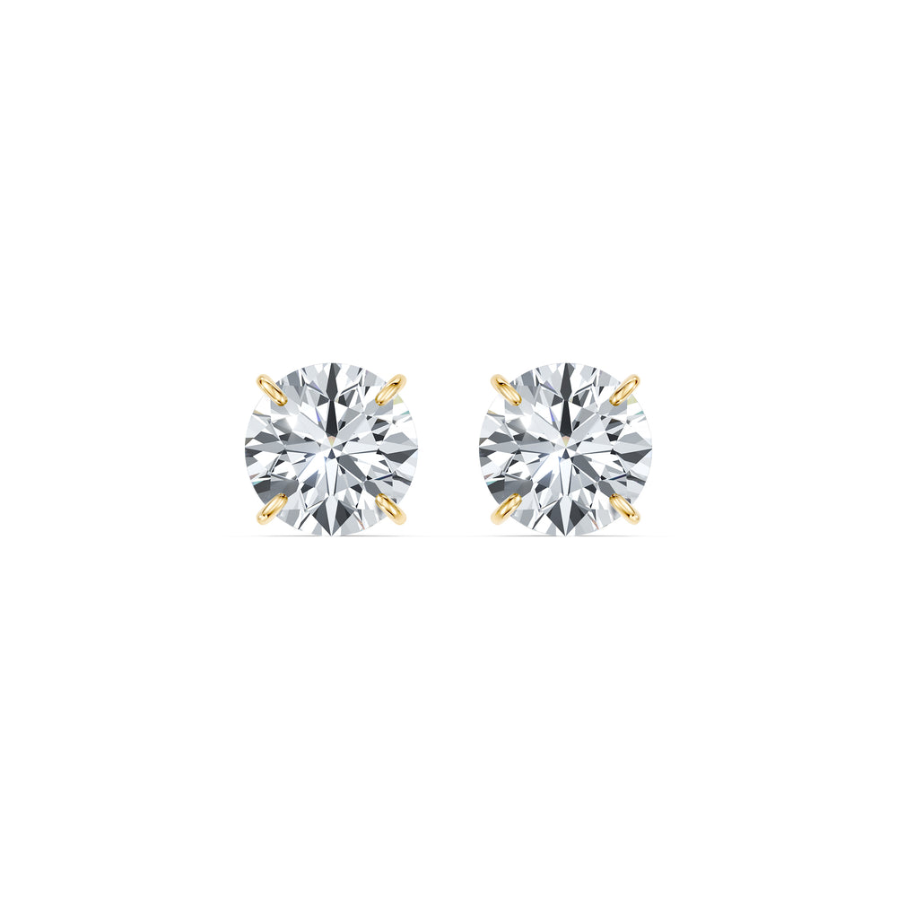 Claire Lab Diamond Round Brilliant Solitaire Studs image 28