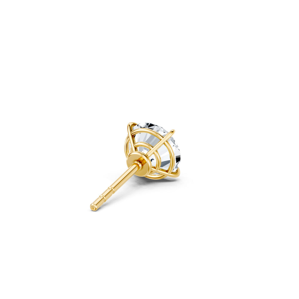 Claire Lab Diamond Round Brilliant Solitaire Studs image 30