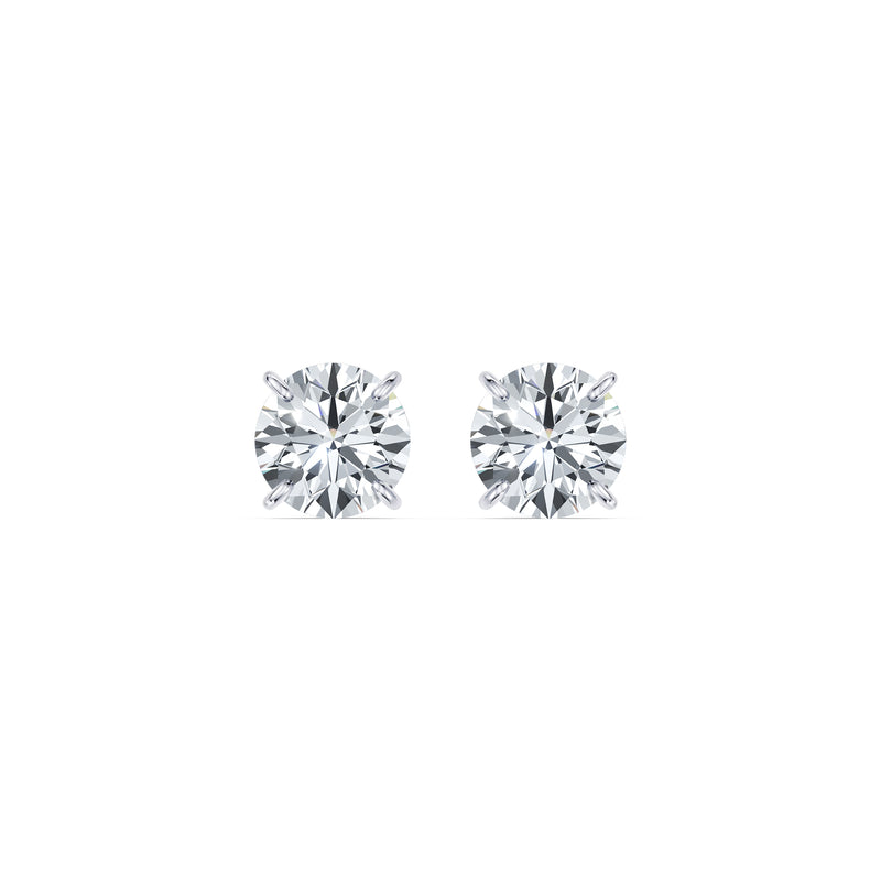 Claire Lab Diamond Round Brilliant Solitaire Studs image 13