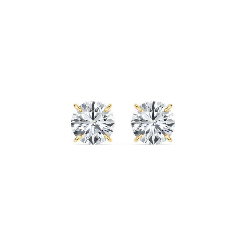 Claire Lab Diamond Round Brilliant Solitaire Studs image 16