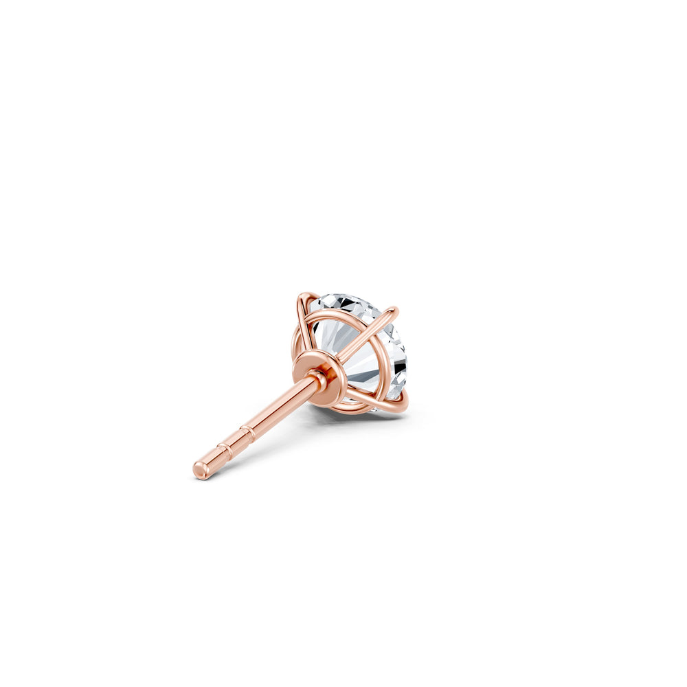 Claire Lab Diamond Round Brilliant Solitaire Studs image 21