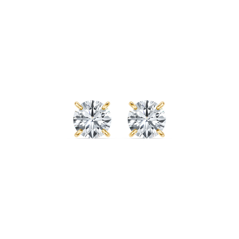 Claire Lab Diamond Round Brilliant Solitaire Studs image 4