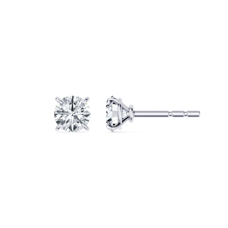 Claire Lab Diamond Round Brilliant Solitaire Studs image 2