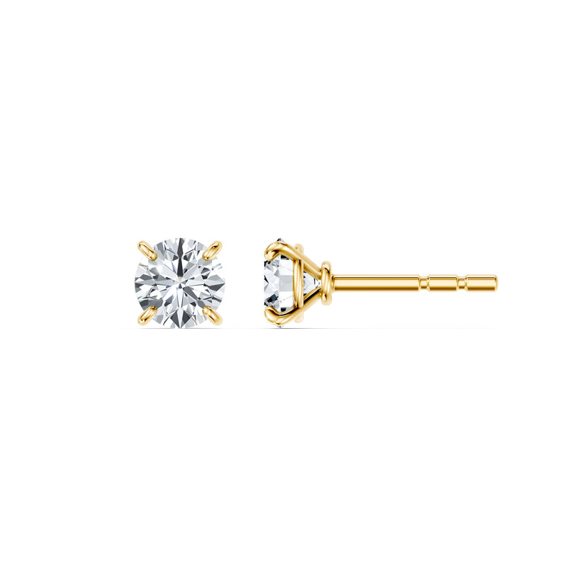 Claire Lab Diamond Round Brilliant Solitaire Studs image 5