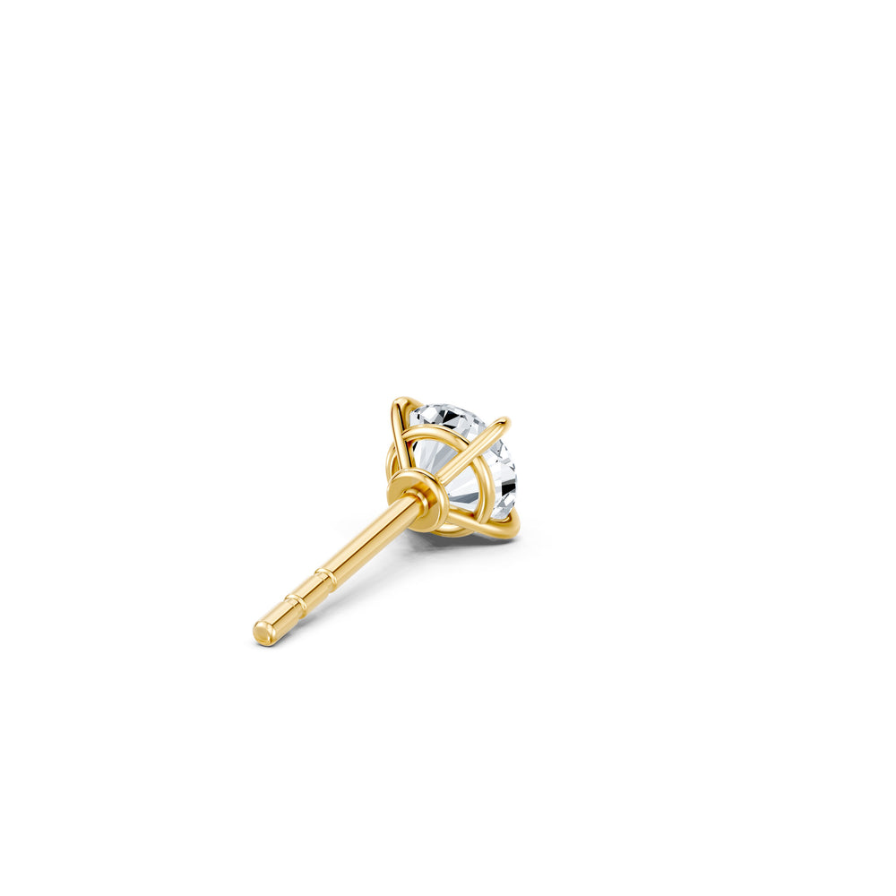 Claire Lab Diamond Round Brilliant Solitaire Studs image 6