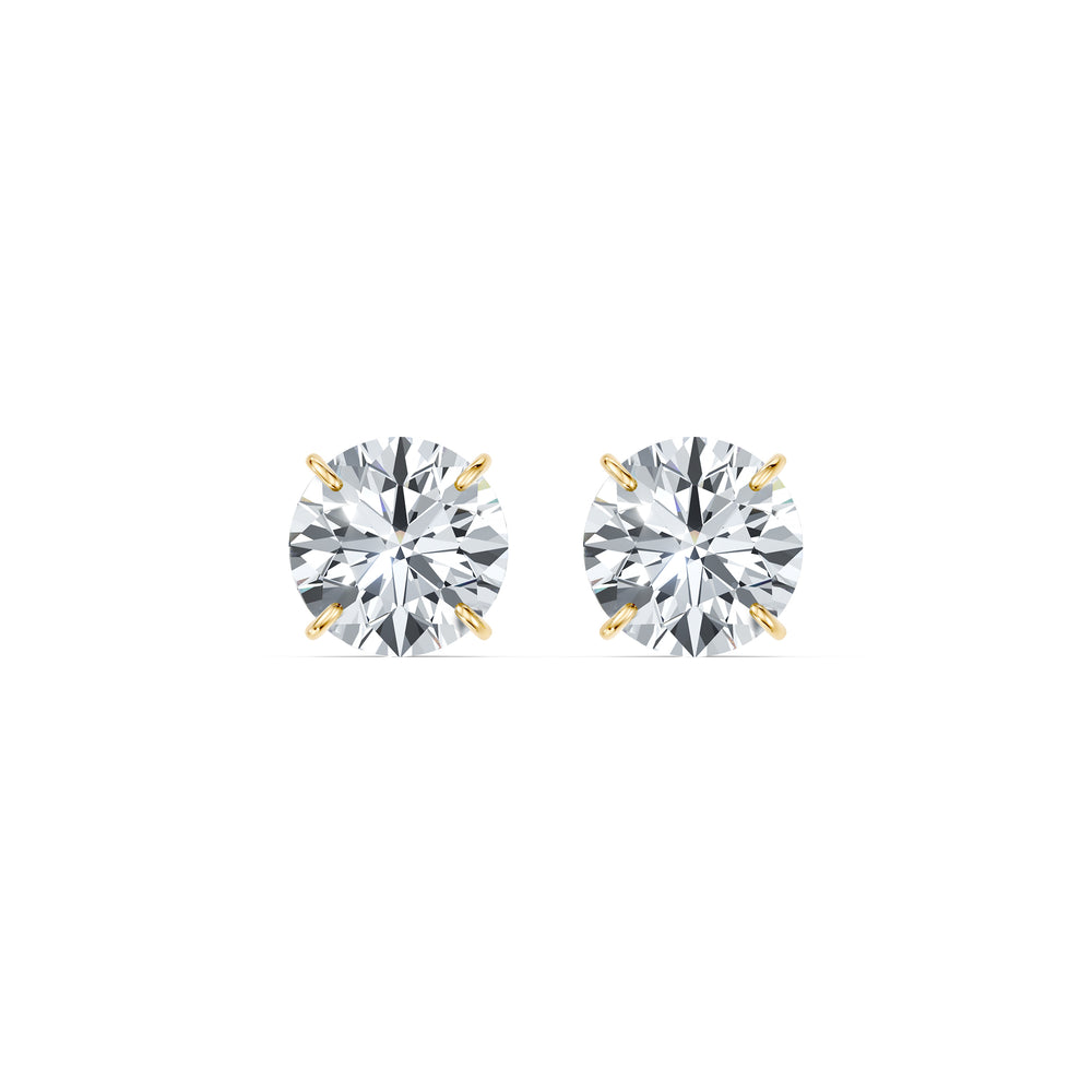 Claire Lab Diamond Round Brilliant Solitaire Studs image 40